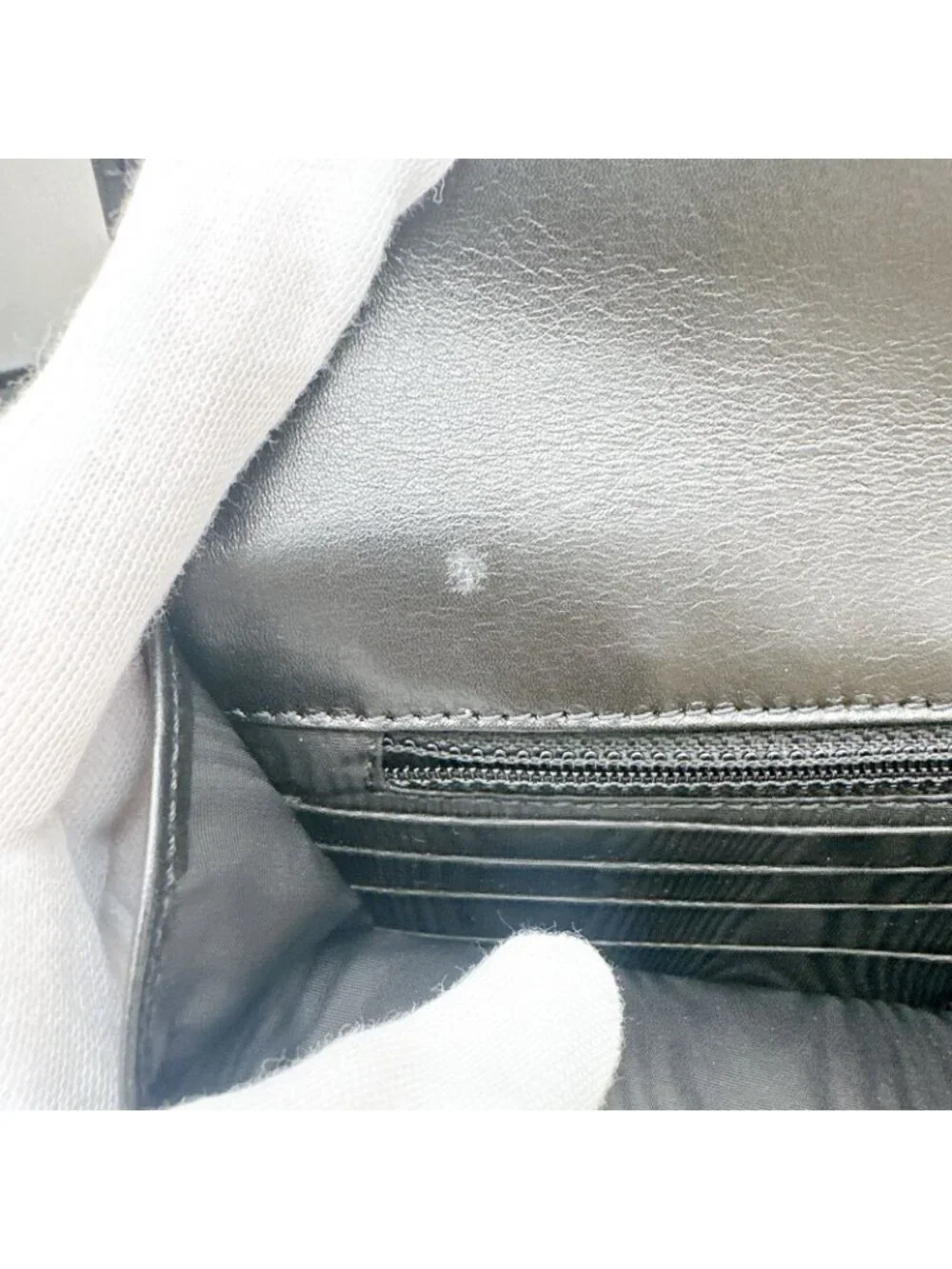 Chanel Wallet Lambskin Black Simple